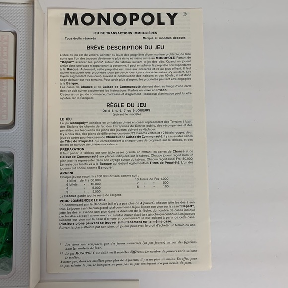 Vintage 1936 French Edition Monopoly Board Game - Picture 4 of 10